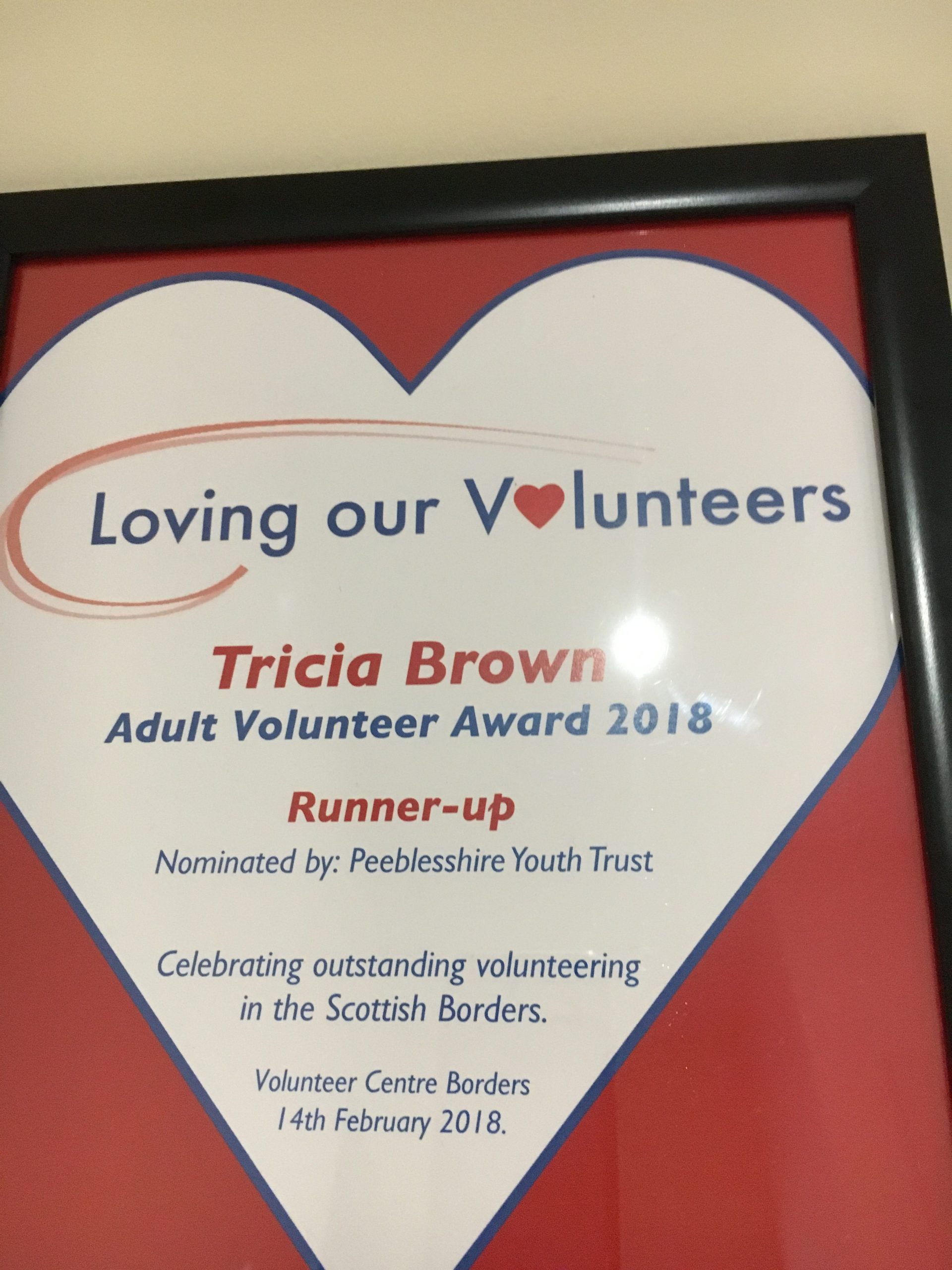 Loving Our Volunteers Award