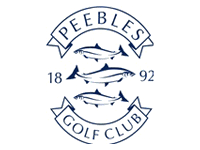 peebles golf club white logo